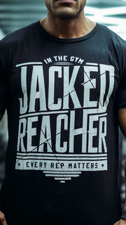 Jacked Reacher T-Shirt - Black - Vintage Genetics