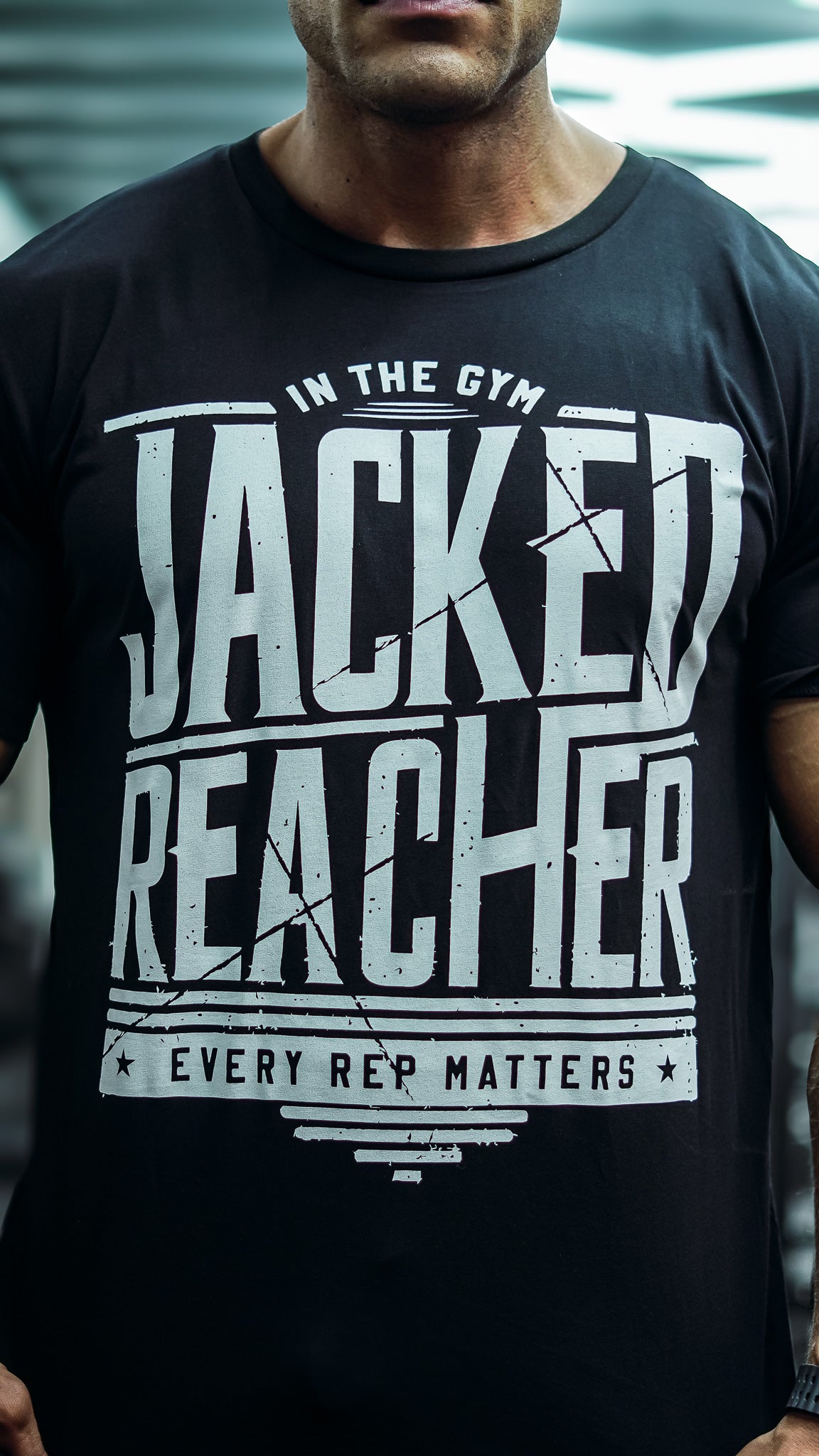Jacked Reacher T-Shirt - Black - Vintage Genetics