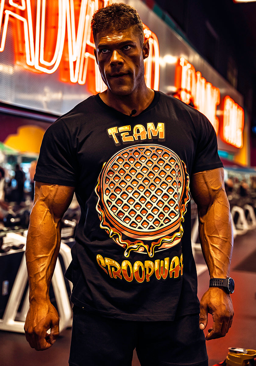 Team Stroopwafel T-Shirt - Black - Vintage Genetics