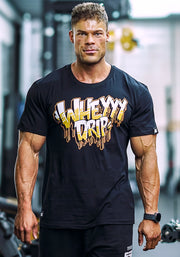 Wheyyy Drip T-Shirt - Black - Vintage Genetics