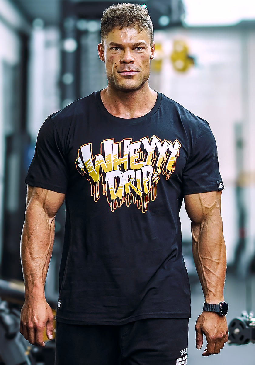 Wheyyy Drip T-Shirt - Black - Vintage Genetics