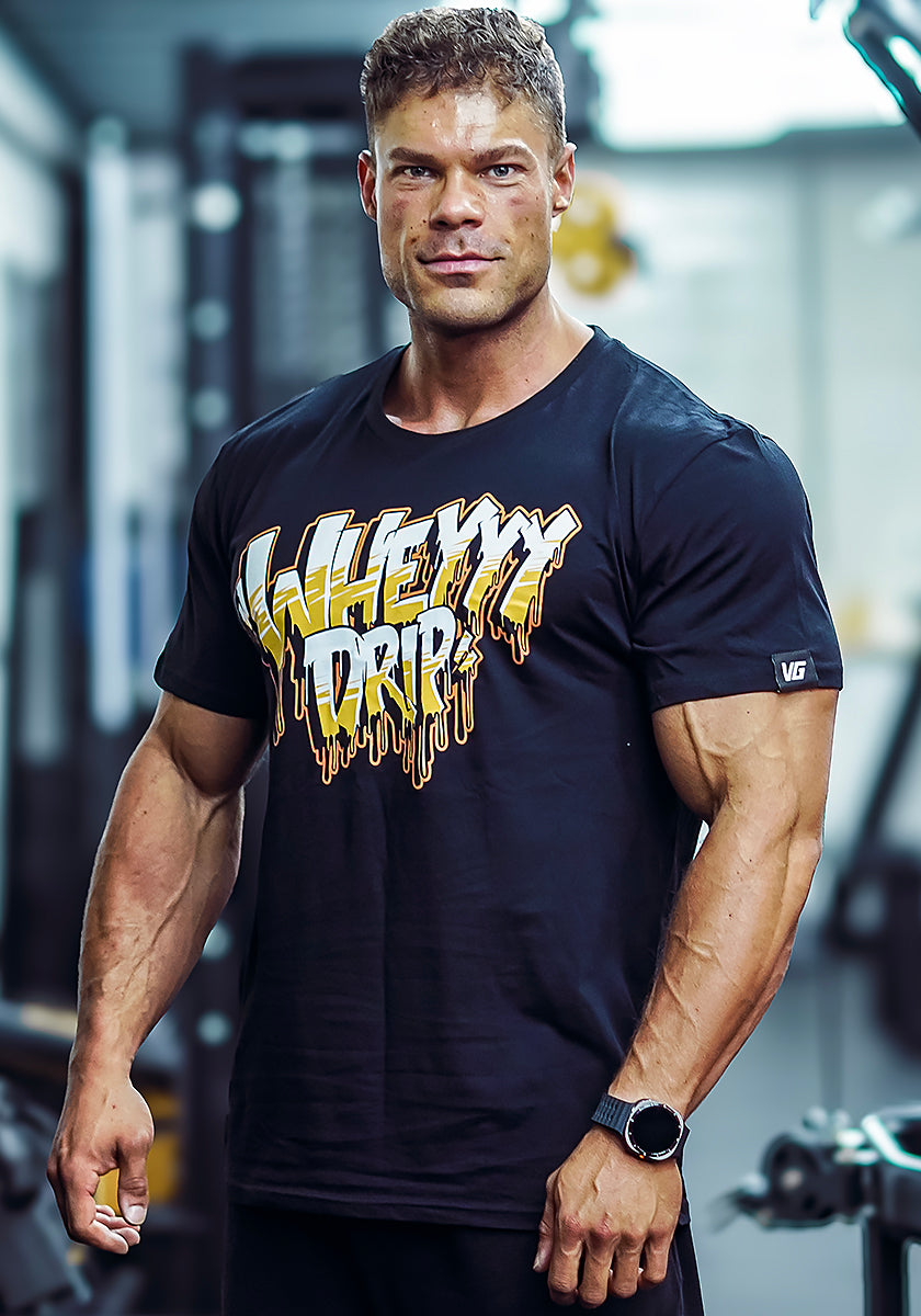 Wheyyy Drip T-Shirt - Black - Vintage Genetics