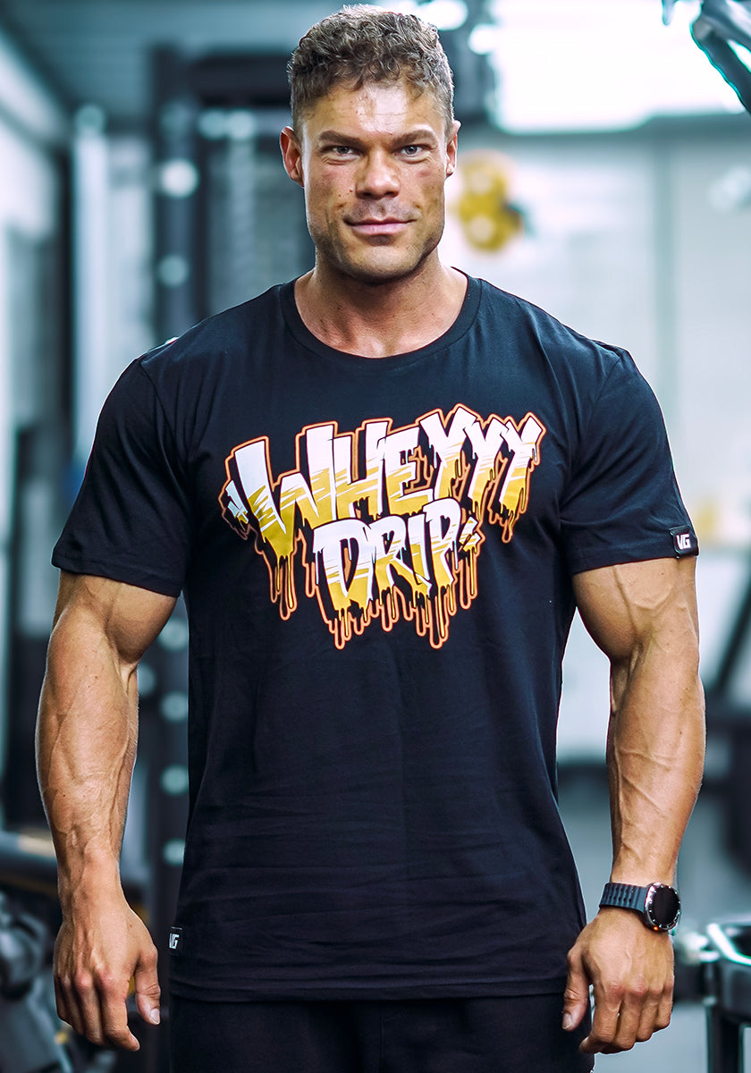 Wheyyy Drip T-Shirt - Black - Vintage Genetics