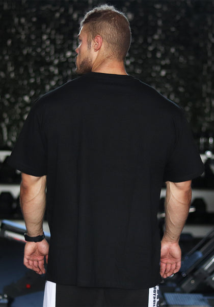 Heavy Oversized Gym Shirt: Vintage - Black