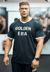 Oversized Golden Era Ringer Shirt - Black - Vintage Genetics