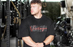 Heavy Oversized Gym Shirt: Vintage - Black - Vintage Genetics