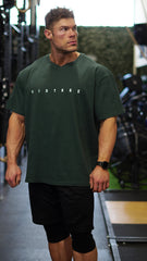 Vintage Oversized Gym Shirt - Emerald Green - Vintage Genetics