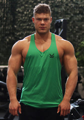 Gym Stringer: Hulk Green (VG Logo) - Vintage Genetics